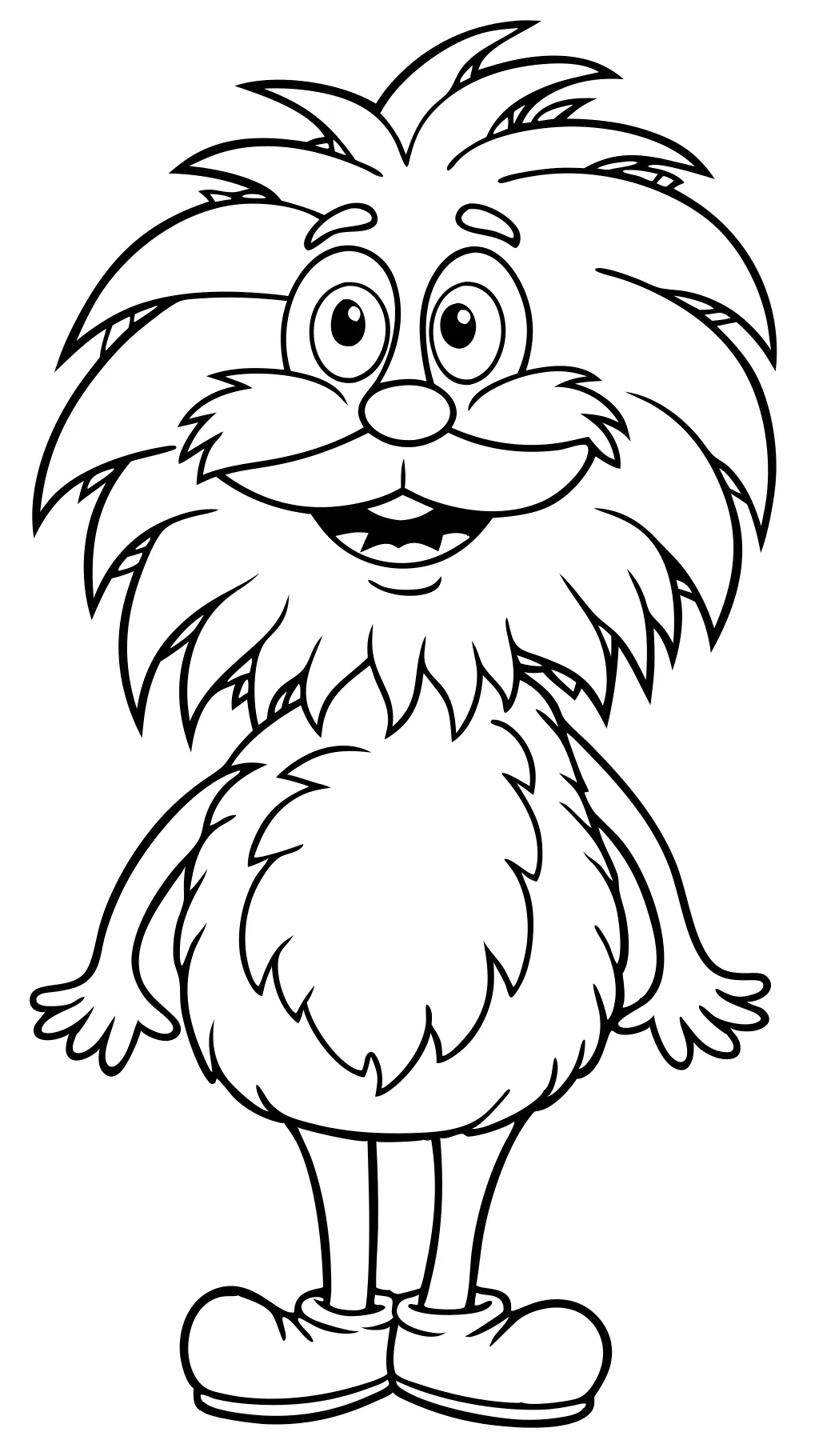 las páginas para colorear de Lorax